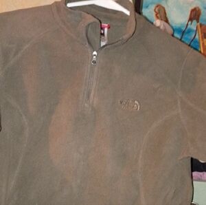 The North Face Khaki Fleece Half-Zip